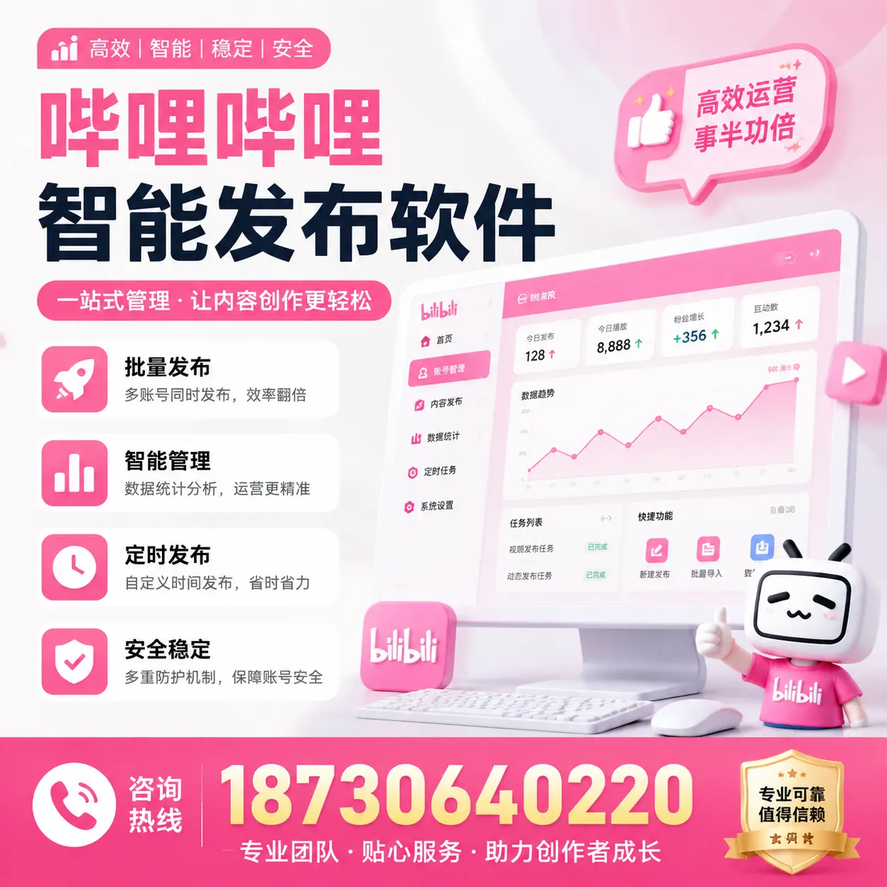 如何评估哔哩哔哩智能发布软件的ROI?温州 企业必读